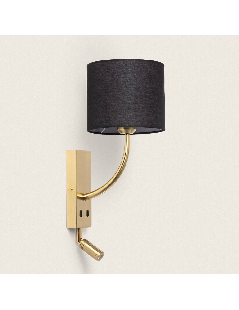 Applique Murale Métal avec Flex LED de Lecture 2.5W Gold-Teylo