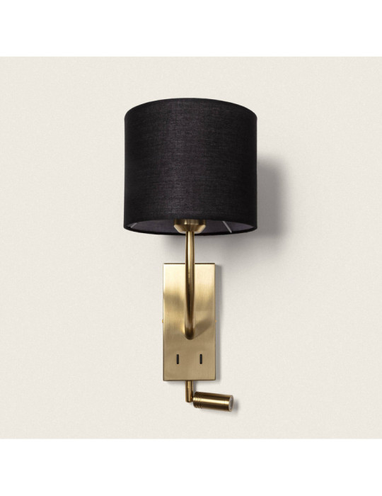 Applique Murale Métal avec Flex LED de Lecture 2.5W Gold-Teylo