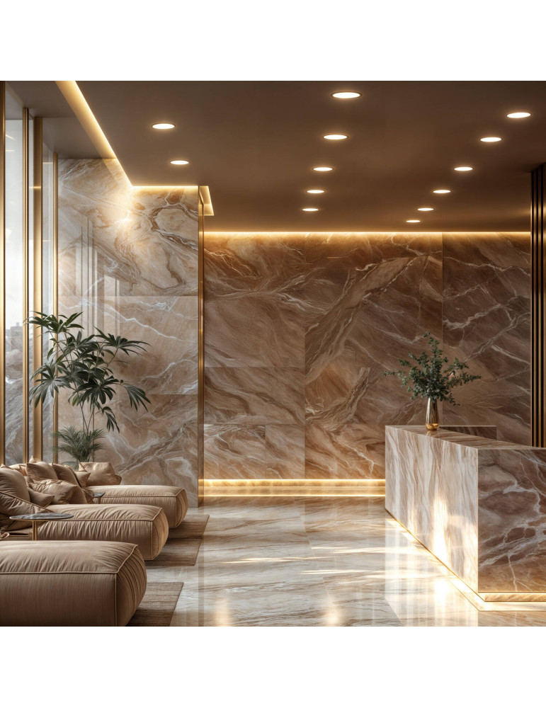 Dalle LED 18W Ronde Extra-Plate Coupe Ø 205 mm