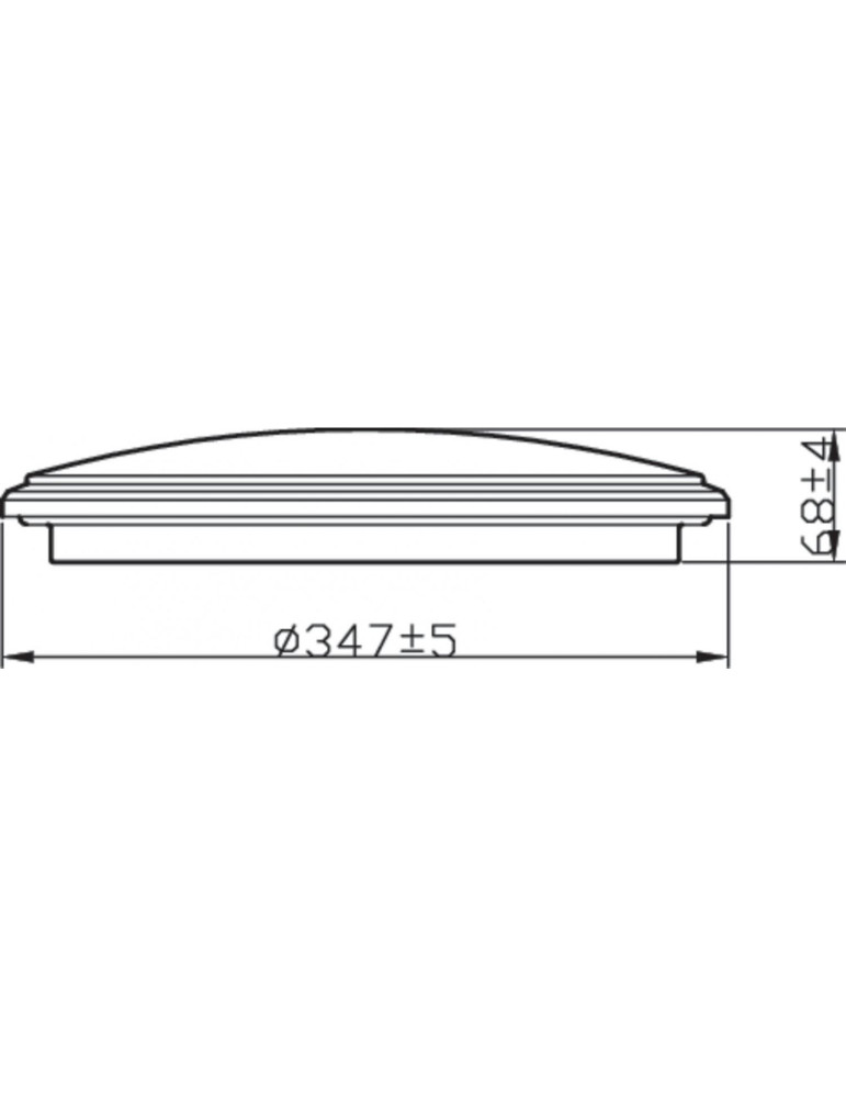 Plafonnier LED PHILIPS IP44 Spray 17W