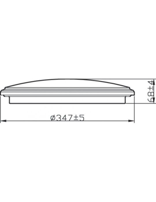 Plafonnier LED PHILIPS IP44 Spray 17W
