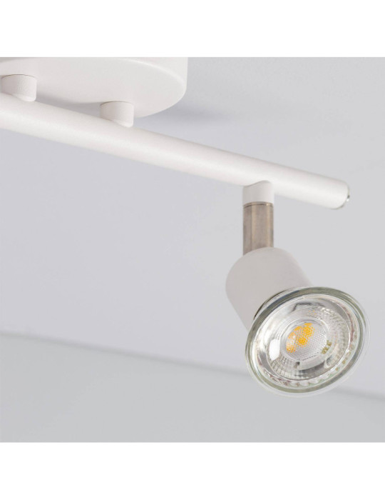 Plafonnier Orientable Aluminium Oasis 2 Spots Blanc