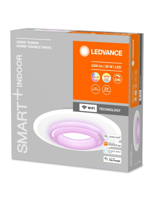 Plafonnier LED Rond Ø500 mm 32W RGBW Smart+ WiFi ORBIS Rumor LEDVANCE 4058075573437