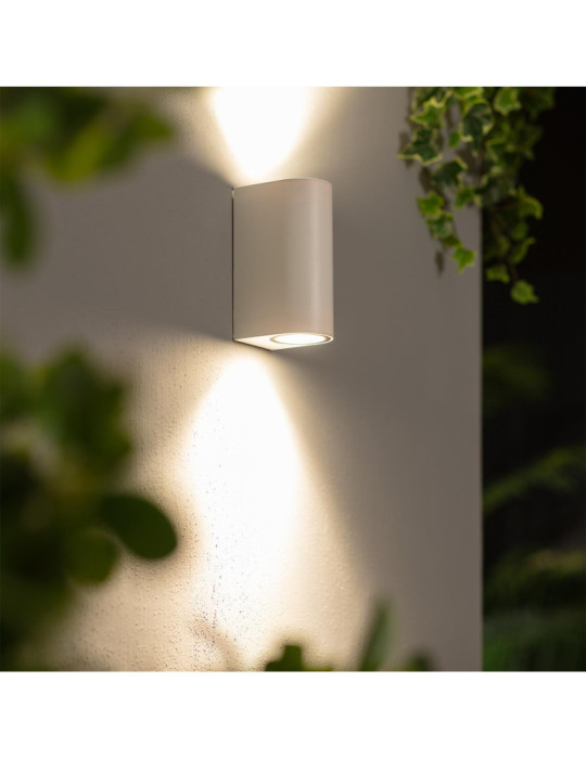 Applique Murale Extérieure Éclairage Double Face Gala Blanche