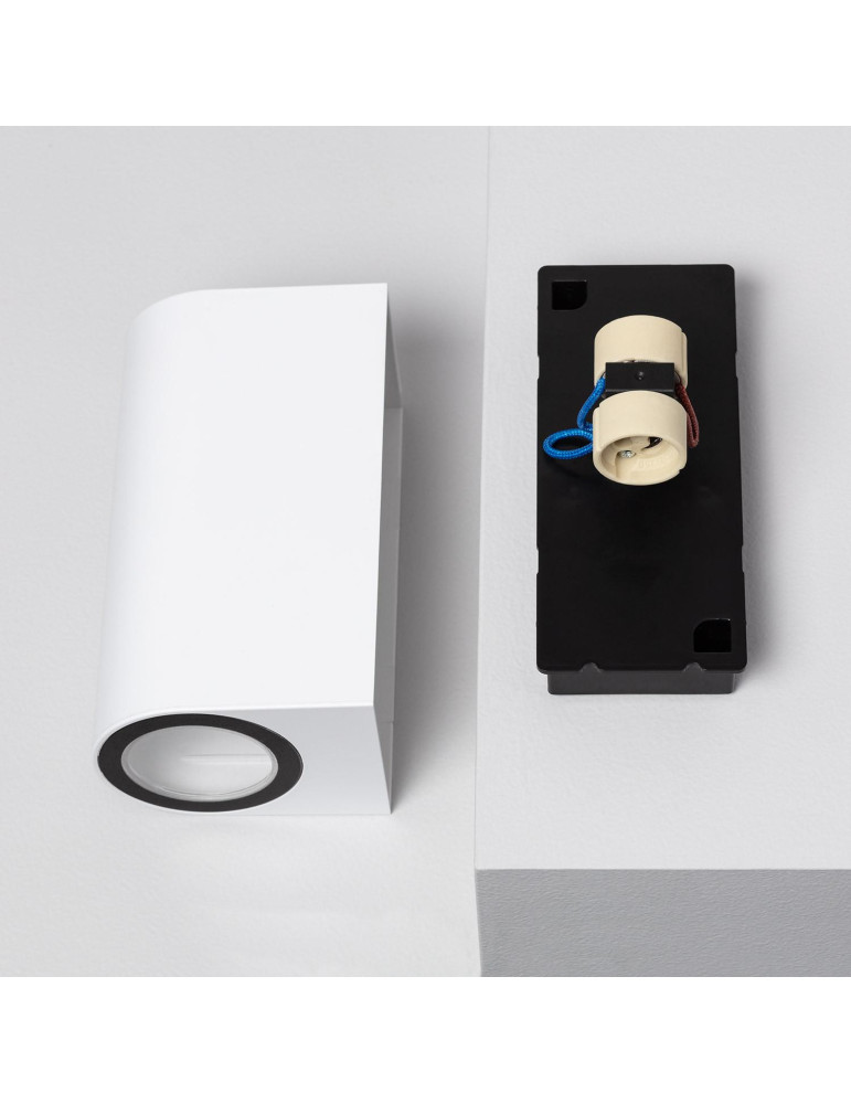 Applique Murale Extérieure Éclairage Double Face Gala Blanche