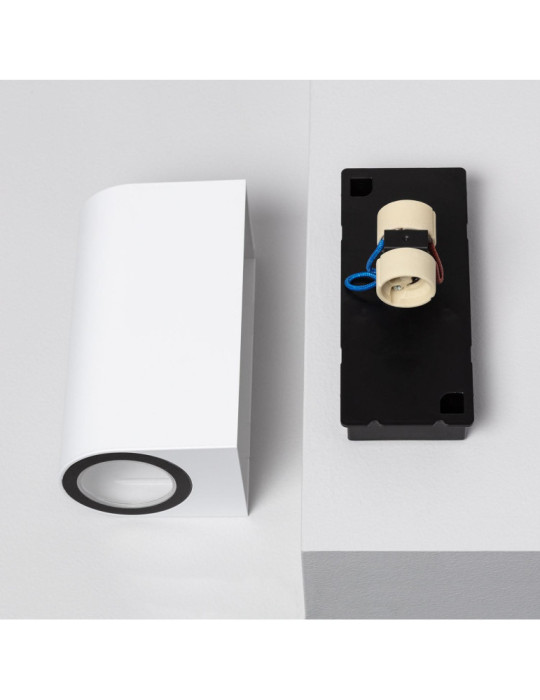 Applique Murale Extérieure Éclairage Double Face Gala Blanche