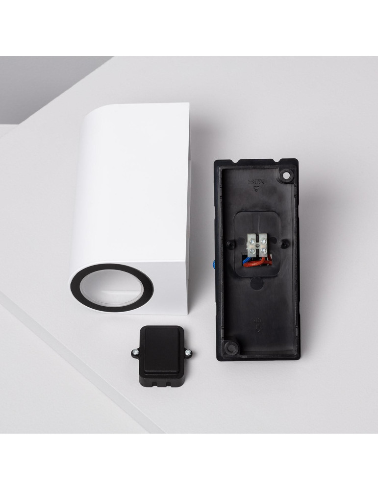 Applique Murale Extérieure Éclairage Double Face Gala Blanche