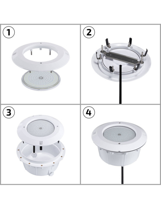 Ampoule LED Piscine Slim Submersible PAR56 12V AC/DC 20W IP68