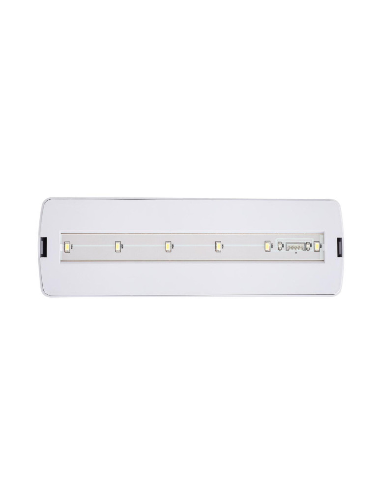 Balise de Secours LED Encastré/en Saillie 200lm Permanent/Non Permanent avec Autotest et Bouton Test