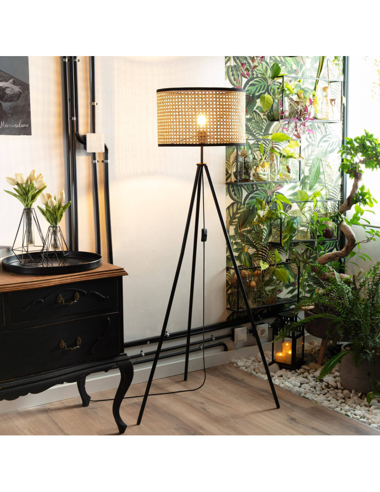 Lampadaire Rotin Huela
