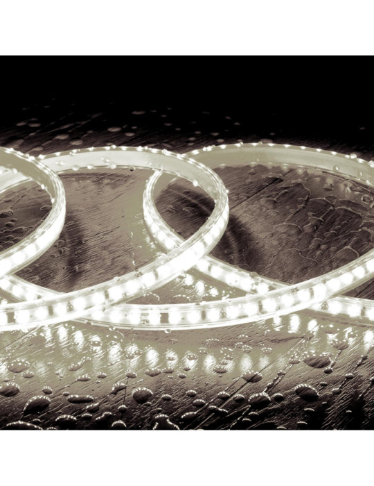 Ruban LED Dimmable Auto-redressement 220V SMD2835 120LED/m 1000 lm/m IP65 Largeur 12mm sur mesure Coupe tous les 10cm