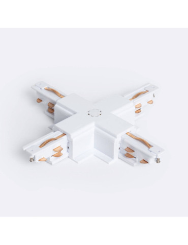 Connecteur Type X pour Rail Triphasé DALI Track Encastré Aluminium