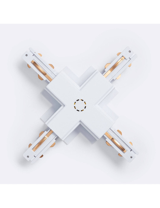 Connecteur Type X pour Rail Triphasé DALI Track Encastré Aluminium