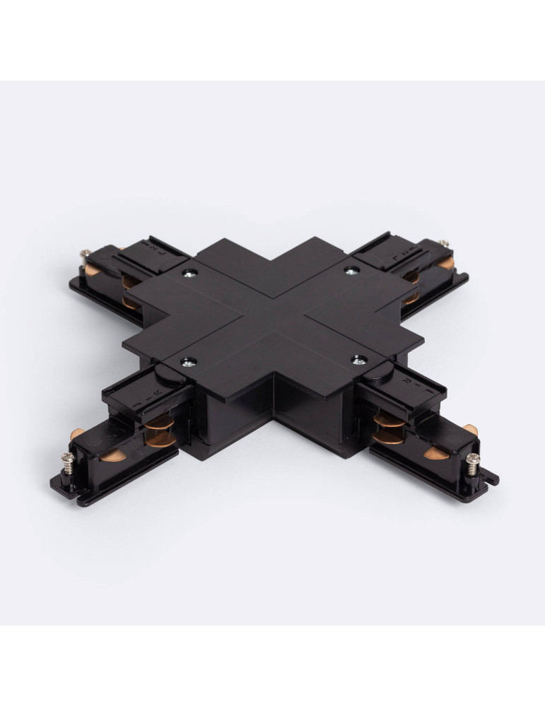 Connecteur Type X pour Rail Triphasé DALI Track Encastré Aluminium