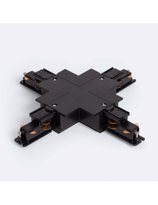 Connecteur Type X pour Rail Triphasé DALI Track Encastré Aluminium