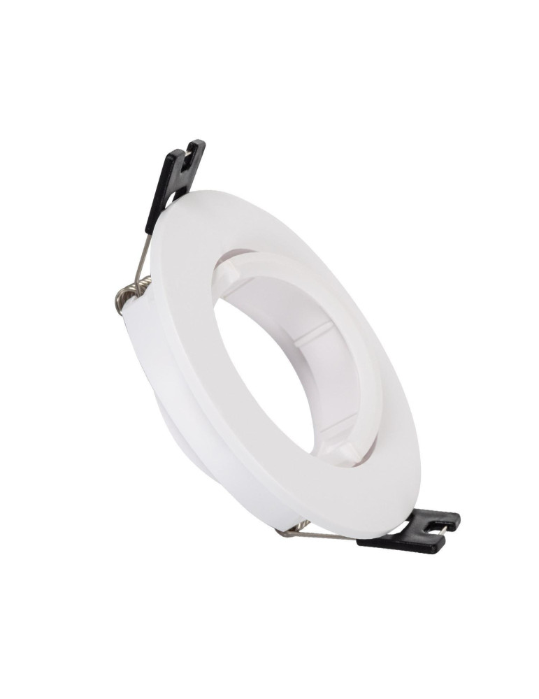 Collerette Downlight Ronde Orientable pour Ampoule LED GU10/GU5.3 Coupe Ø 70mm Collerette Downlight Ronde Orientable pour Ampoule LED GU10/GU5.3 Coupe Ø 70mm