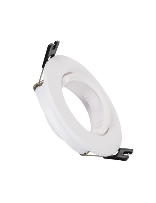 Collerette Downlight Ronde Orientable pour Ampoule LED GU10/GU5.3 Coupe Ø 70mm Collerette Downlight Ronde Orientable pour Ampoule LED GU10/GU5.3 Coupe Ø 70mm