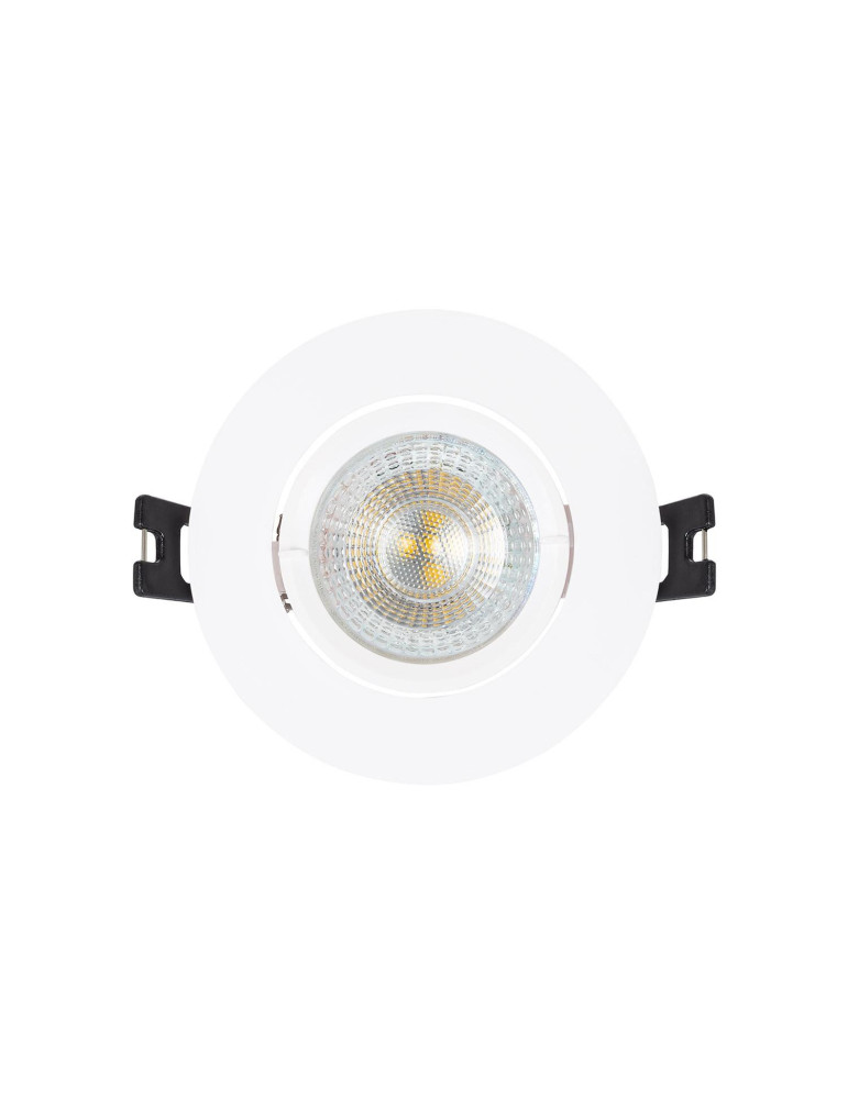 Collerette Downlight Ronde Orientable pour Ampoule LED GU10/GU5.3 Coupe Ø 70mm