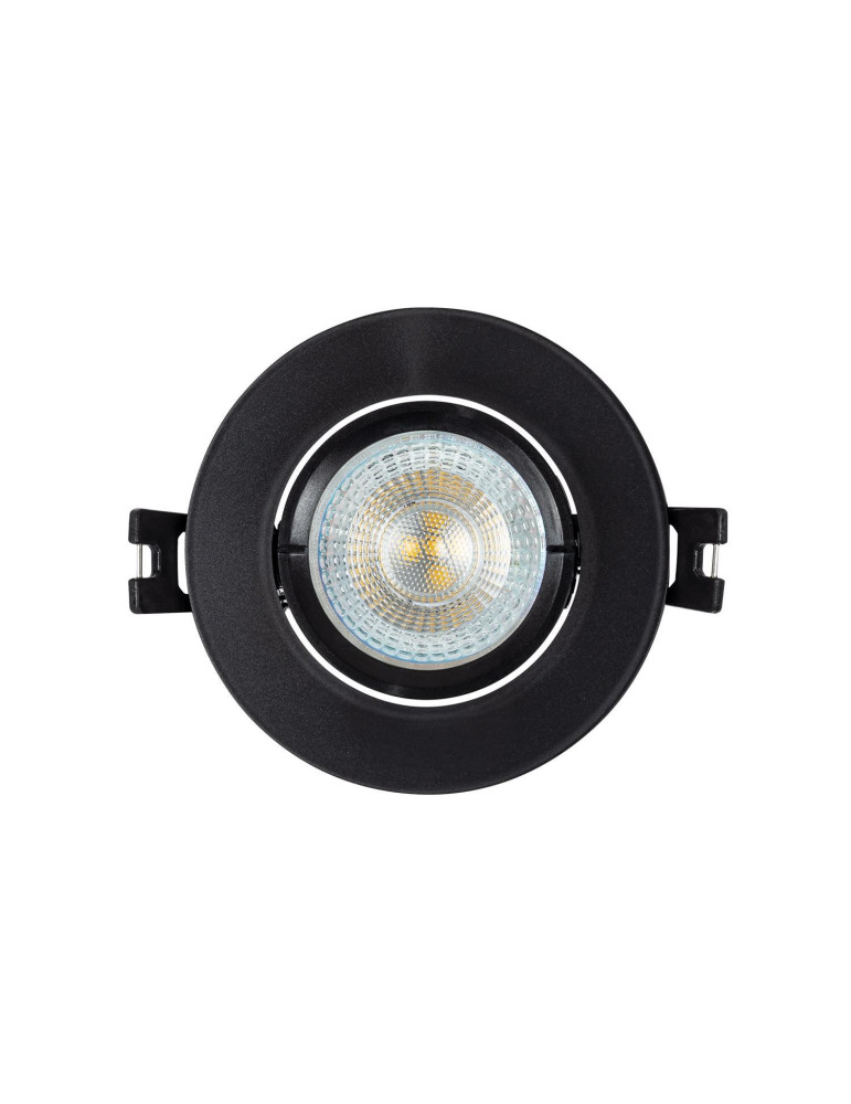 Collerette Downlight Ronde Orientable pour Ampoule LED GU10/GU5.3 Coupe Ø 70mm