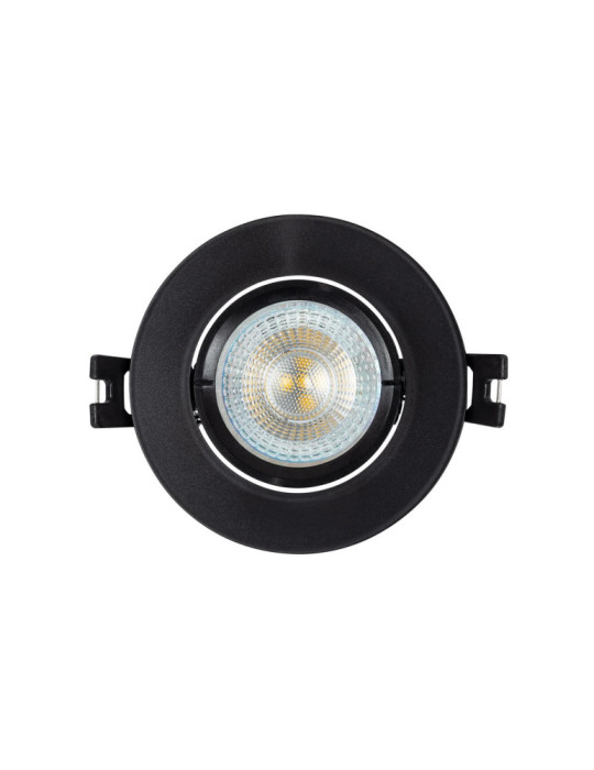 Collerette Downlight Ronde Orientable pour Ampoule LED GU10/GU5.3 Coupe Ø 70mm