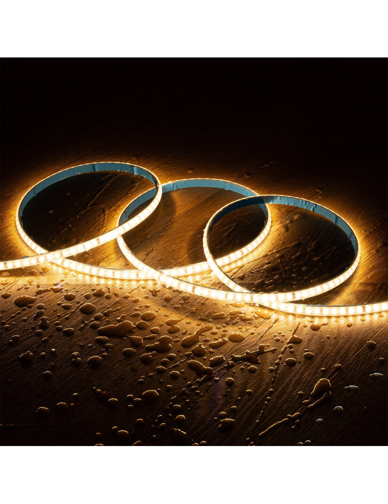 Bobine de Ruban LED 220V AC 120LED/m 20m IP67 Largeur 9 mm Coupe tous les 10 cm