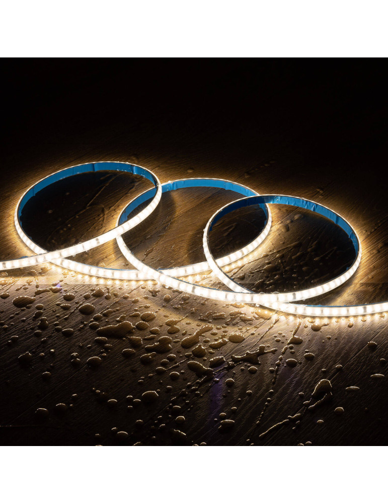 Bobine de Ruban LED 220V AC 120LED/m 20m IP67 Largeur 9 mm Coupe tous les 10 cm