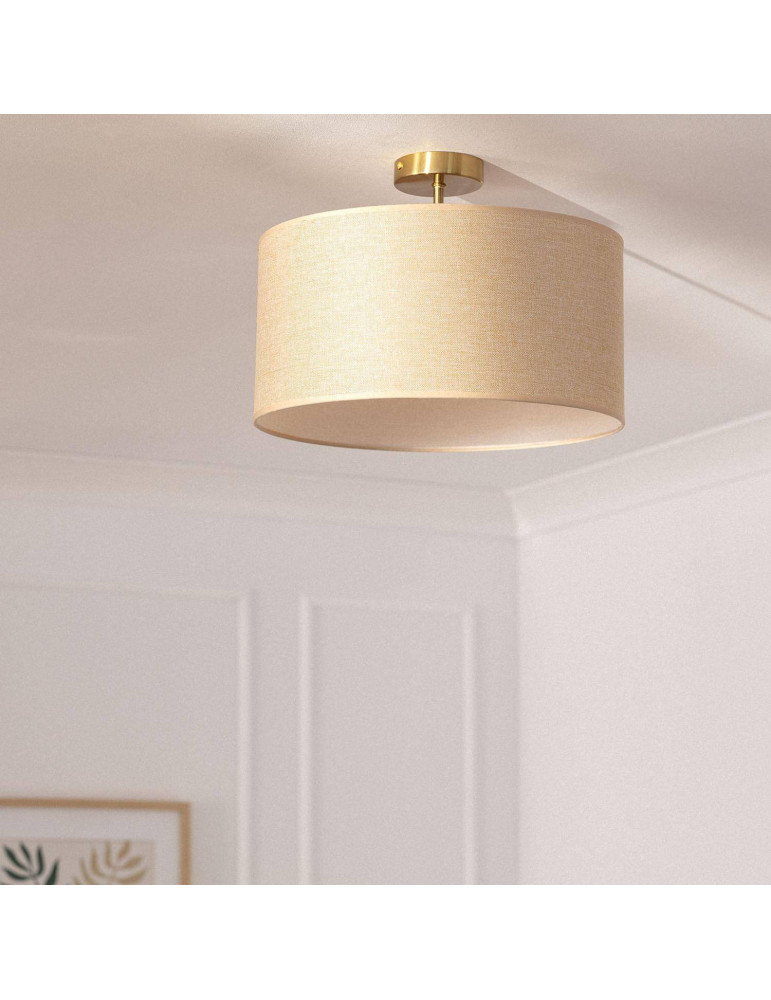 Plafonnier Métal et Tissu Quitón