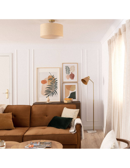 Plafonnier Métal et Tissu Quitón