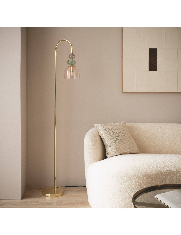 Lampadaire Métal et Verre Baudelaire