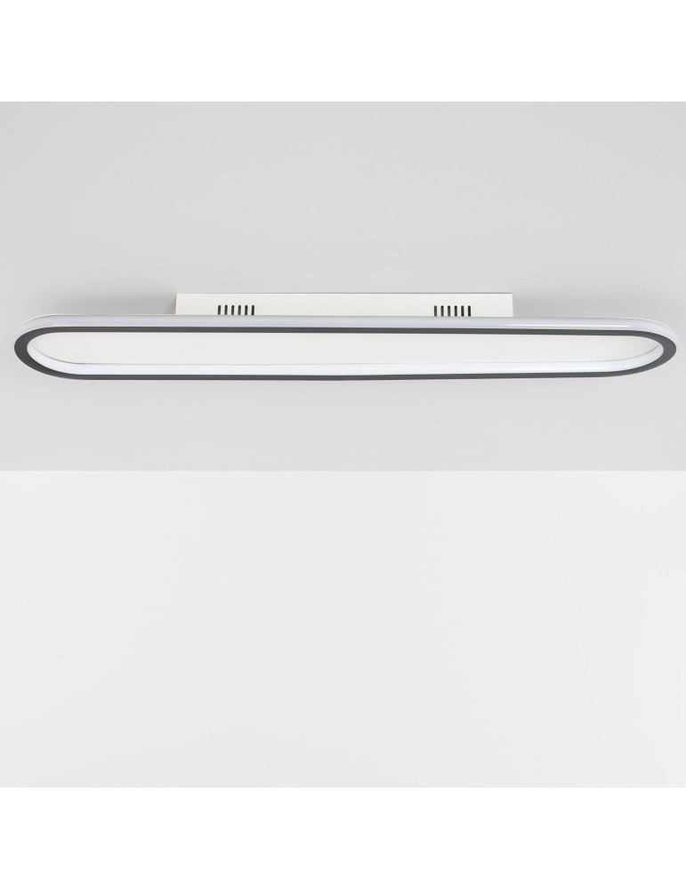 Plafonnier LED Aluminium Black Renoir 35W