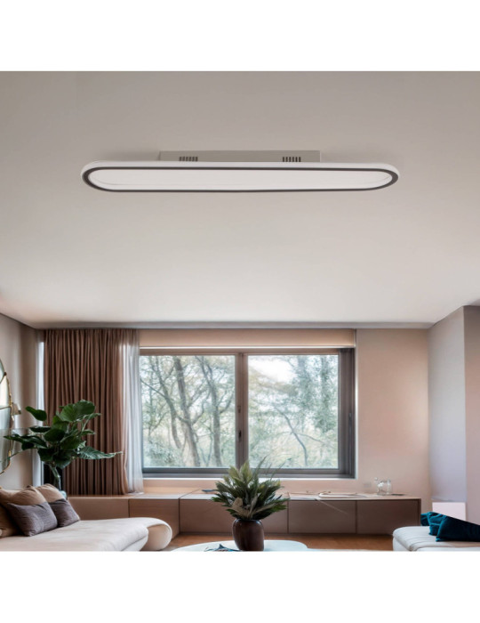 Plafonnier LED Aluminium Black Renoir 35W