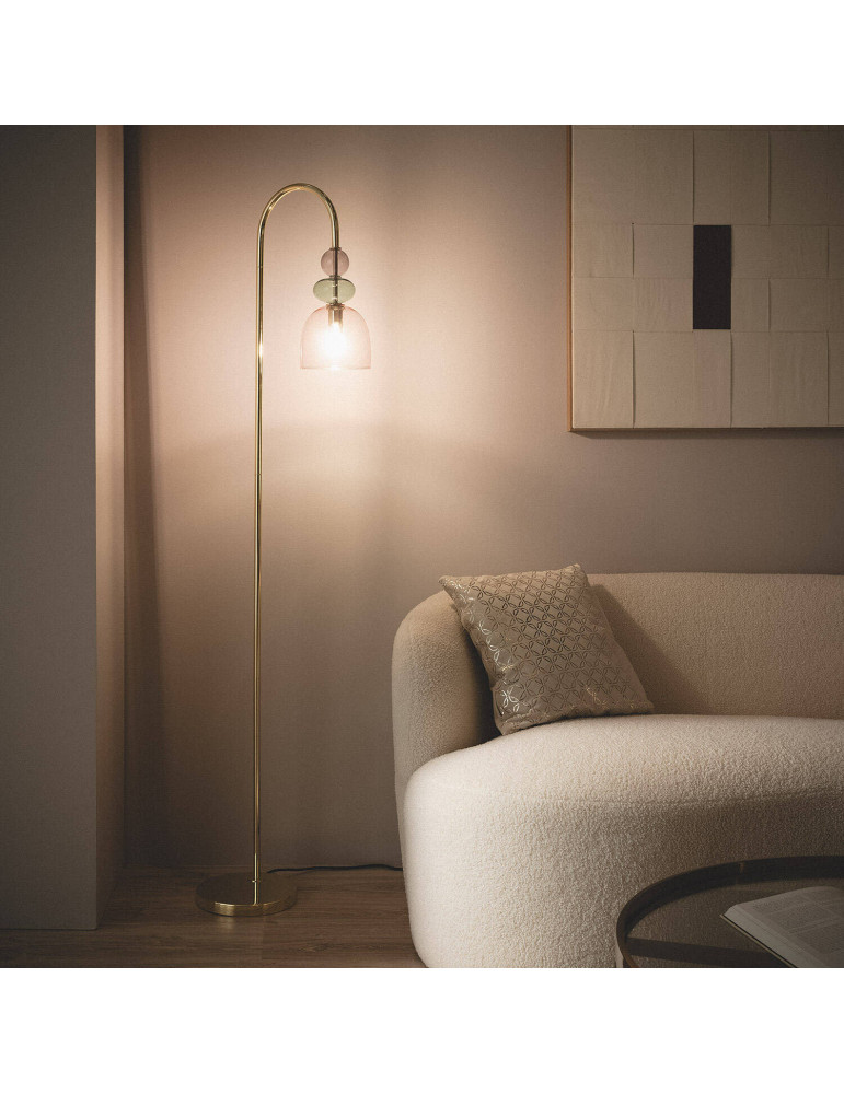 Lampadaire Métal et Verre Baudelaire