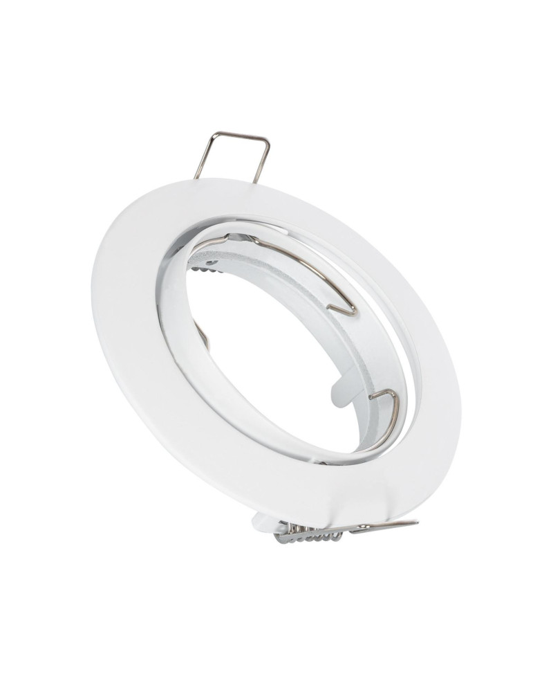 Collerette Downlight Ronde Orientable pour Ampoule GU10/GU5.3 Coupe Ø 72mm Collerette Downlight Ronde Orientable pour Ampoule GU10/GU5.3 Coupe Ø 72mm