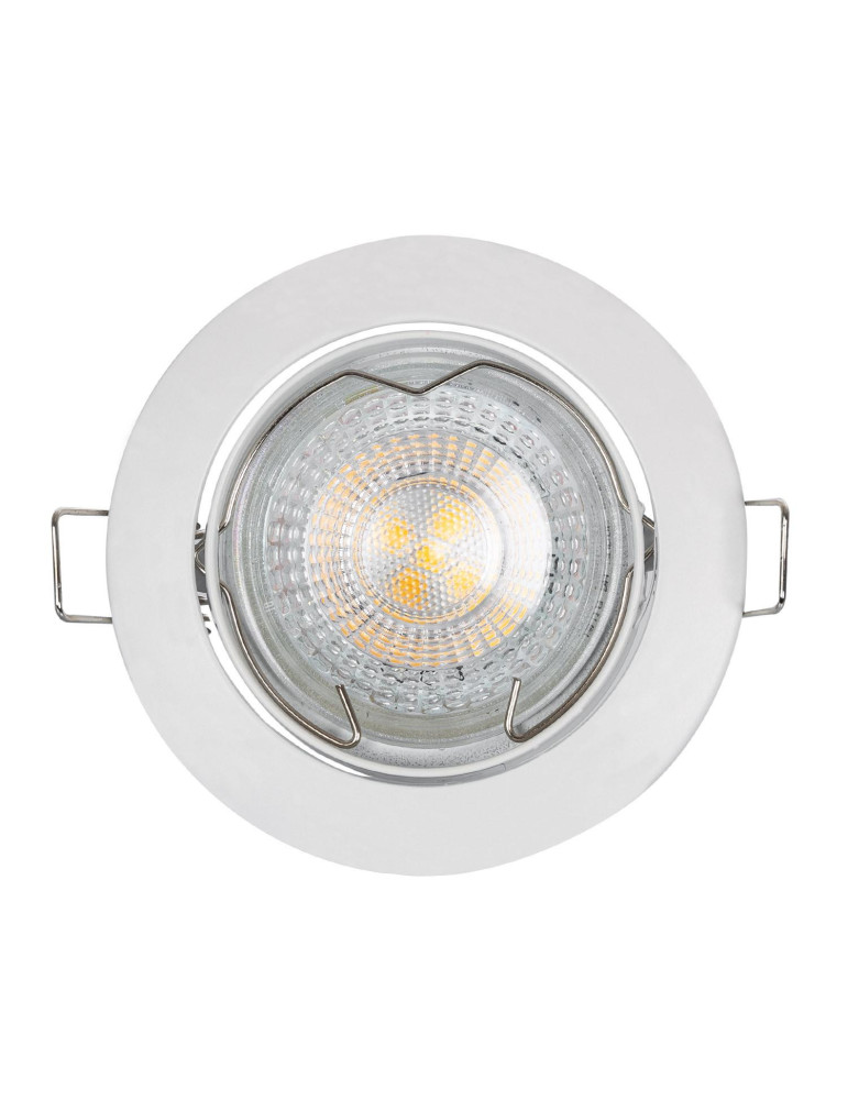 Collerette Downlight Ronde Orientable pour Ampoule GU10/GU5.3 Coupe Ø 72mm