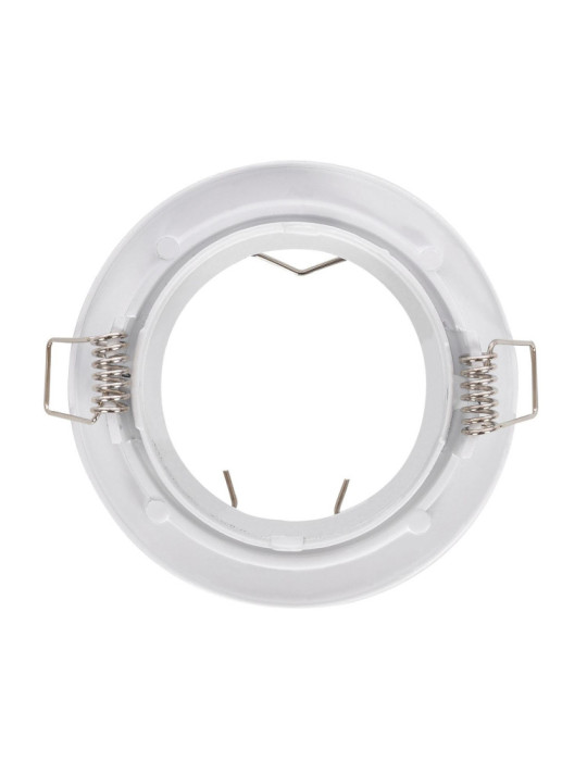 Collerette Downlight Ronde Orientable pour Ampoule GU10/GU5.3 Coupe Ø 72mm