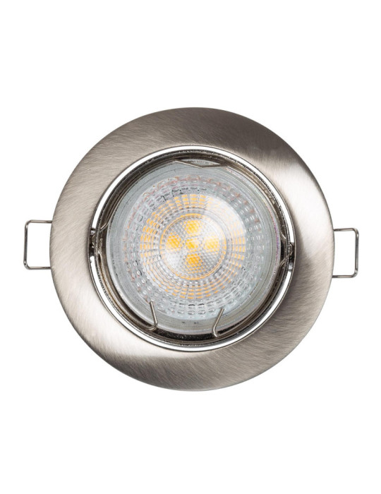 Collerette Downlight Ronde Orientable pour Ampoule GU10/GU5.3 Coupe Ø 72mm