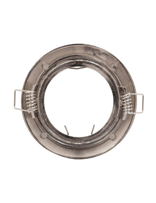 Collerette Downlight Ronde Orientable pour Ampoule GU10/GU5.3 Coupe Ø 72mm