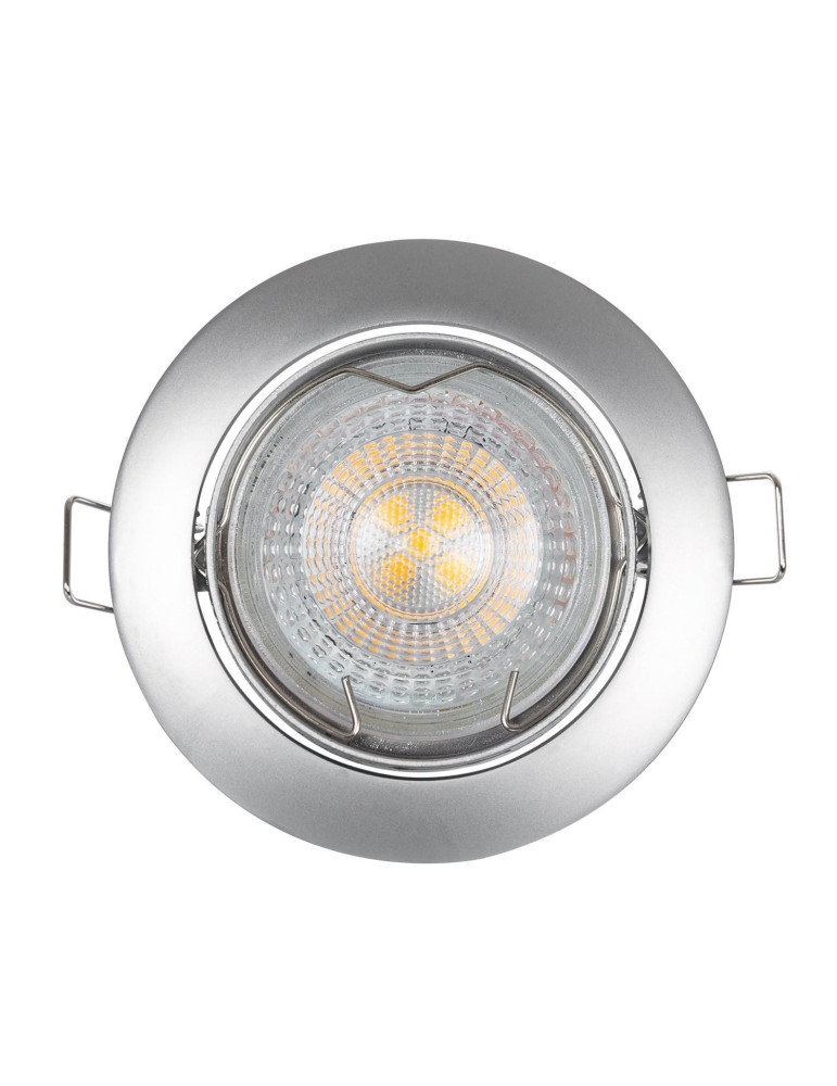 Collerette Downlight Ronde Orientable pour Ampoule GU10/GU5.3 Coupe Ø 72mm