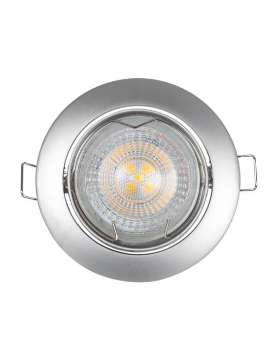 Collerette Downlight Ronde Orientable pour Ampoule GU10/GU5.3 Coupe Ø 72mm