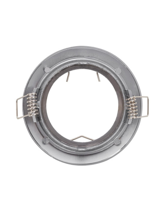 Collerette Downlight Ronde Orientable pour Ampoule GU10/GU5.3 Coupe Ø 72mm