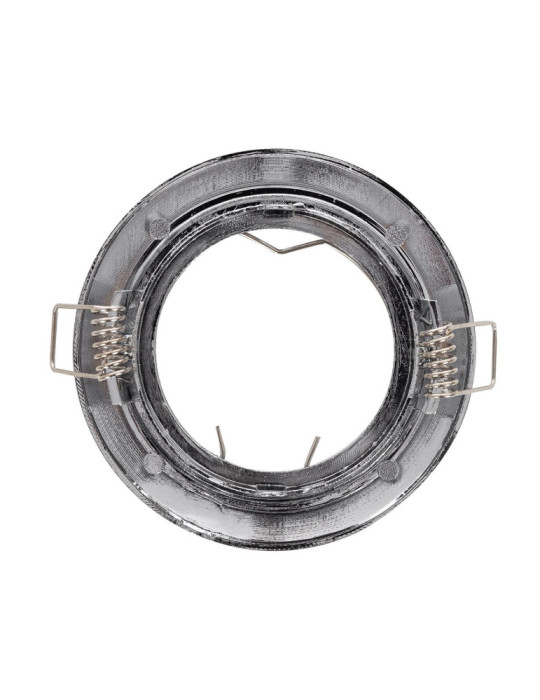 Collerette Downlight Ronde Orientable pour Ampoule GU10/GU5.3 Coupe Ø 72mm