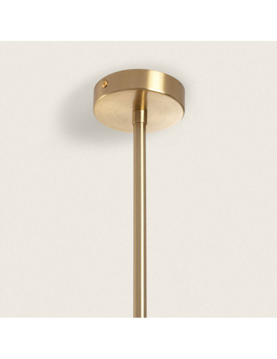 Plafonnier Métal et Verre Moonlight Brass Large 10 Spots