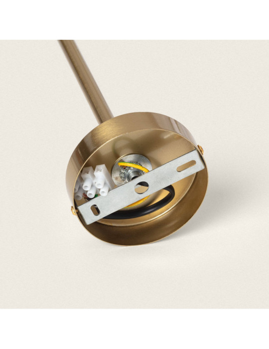 Plafonnier Métal et Verre Moonlight Brass Large 10 Spots