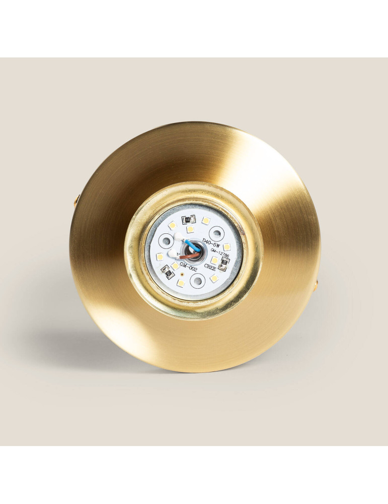 Plafonnier LED 9W Métal et Verre Keyla