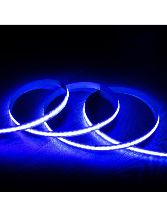 Ruban LED RGBW 24V DC COB 420 LED/m 5m IP20 CRI90 Largeur 12mm Coupe 5 cm