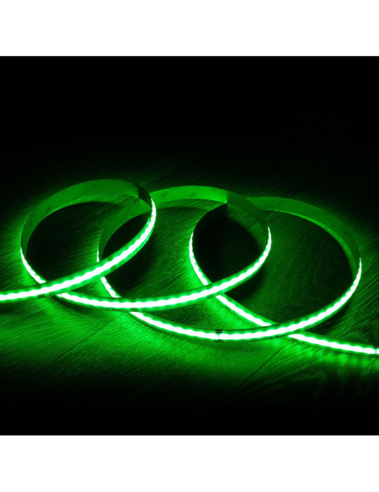 Ruban LED RGBW 24V DC COB 420 LED/m 5m IP20 CRI90 Largeur 12mm Coupe 5 cm