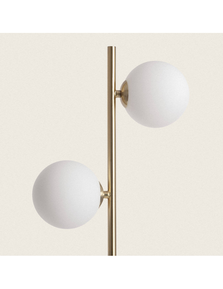 Lampadaire Métal et Verre Lune