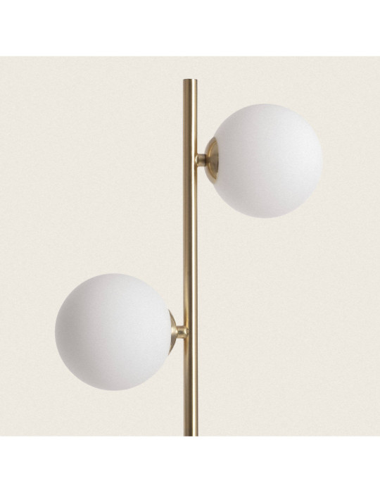 Lampadaire Métal et Verre Lune