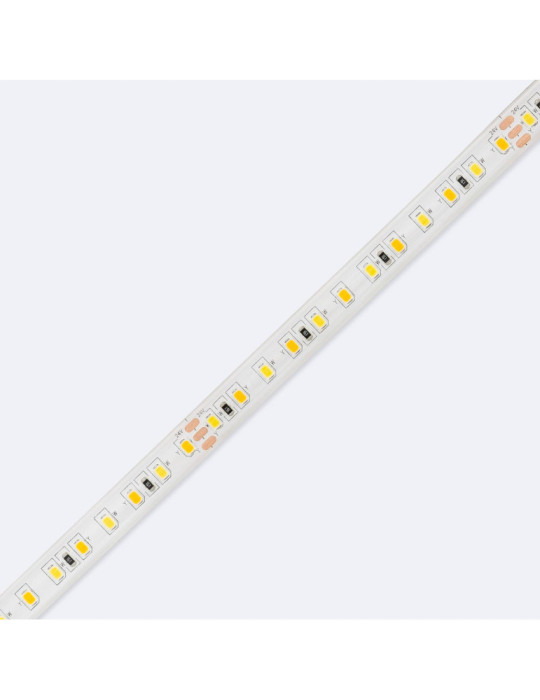 Ruban LED CCT 24V DC SMD2835 60LED/m 5m IP65 Largeur 10mm Coupe 5cm