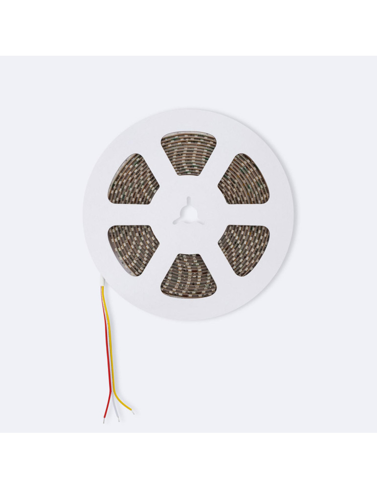 Ruban LED CCT 24V DC SMD2835 60LED/m 5m IP65 Largeur 10mm Coupe 5cm
